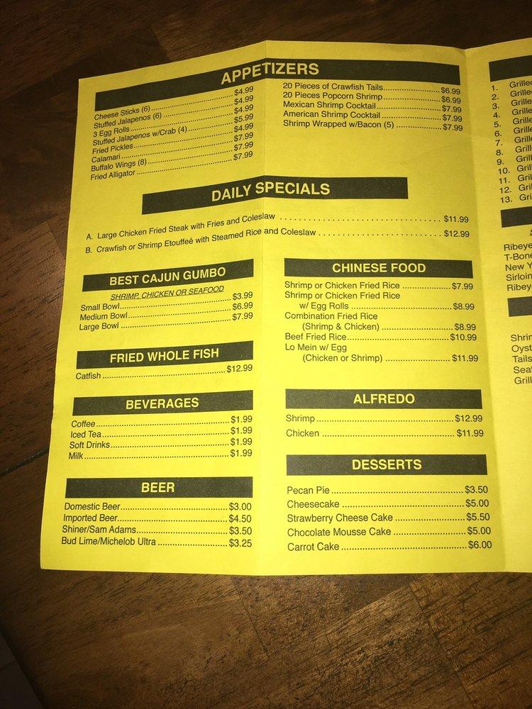 Menu at Texas Cajun Seafood &Steak restaurant, Lamesa