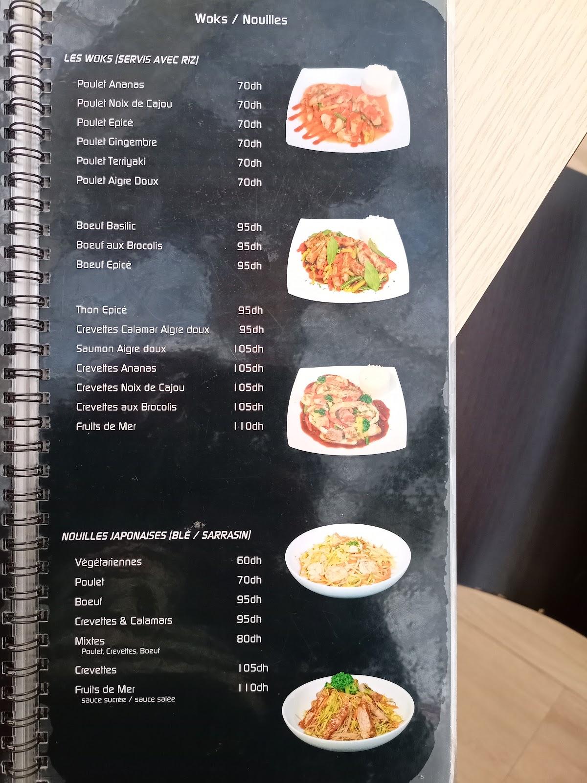 Menu de Sushi Box