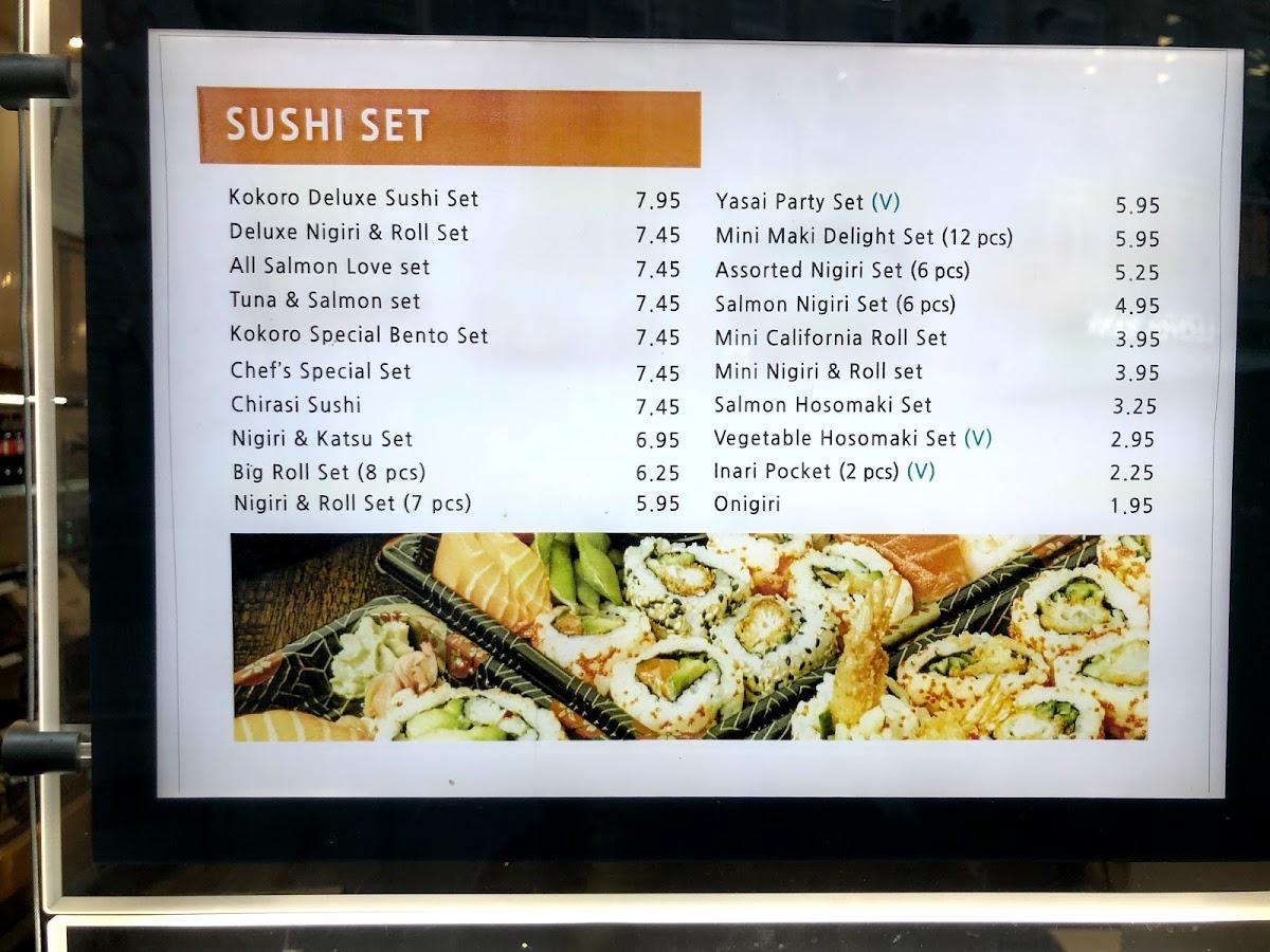 Menu  KOKORO UK