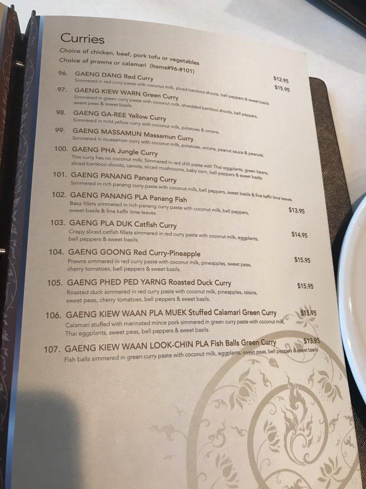 Menu at New Krungthai Restaurant, San Jose, 580 N Winchester Blvd