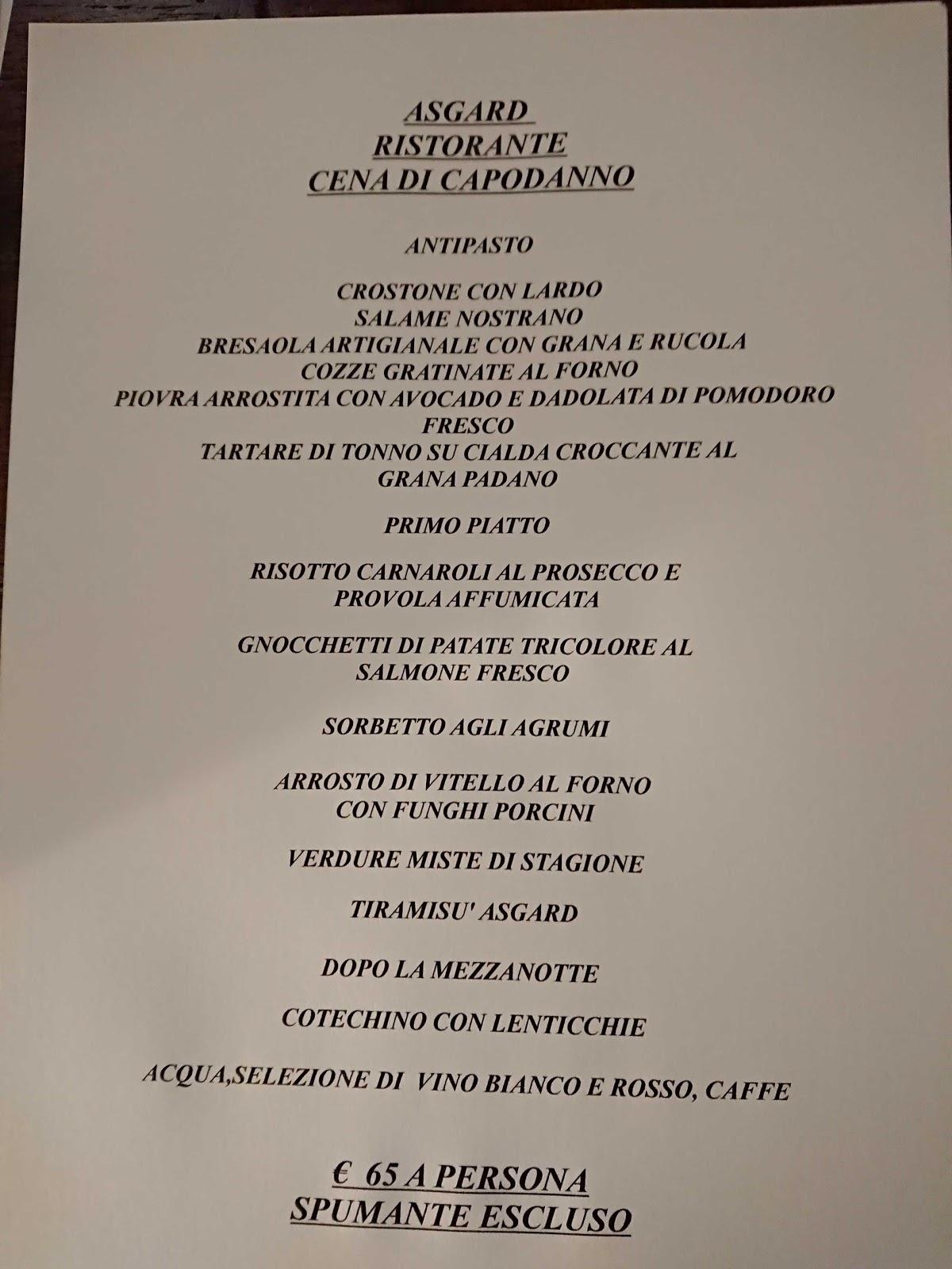 Menu di La Filanda - Ristorante in Valmadrera 