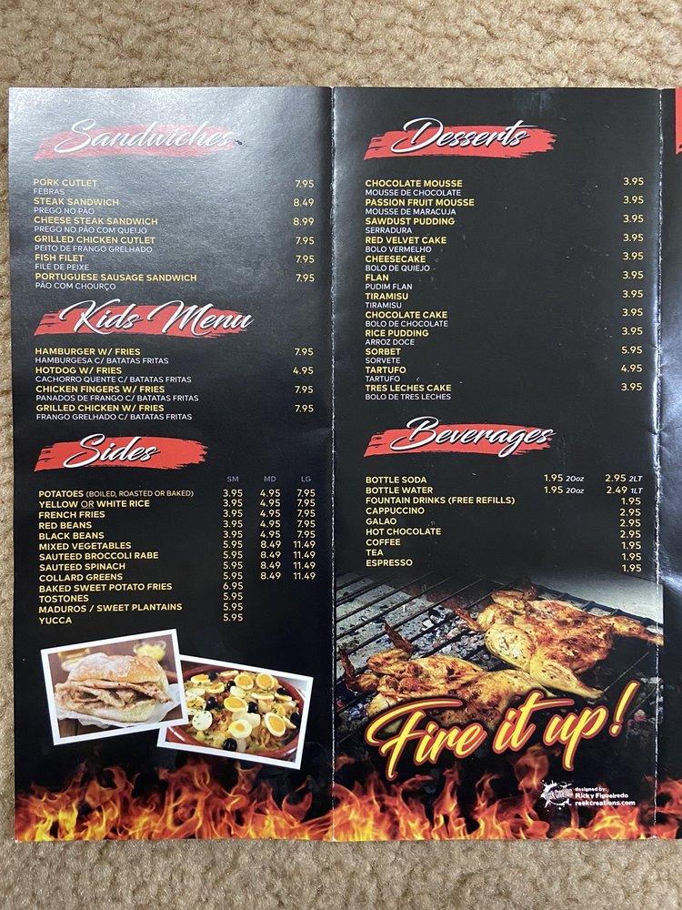 Menu at Porky's Middlesex BBQ, Middlesex