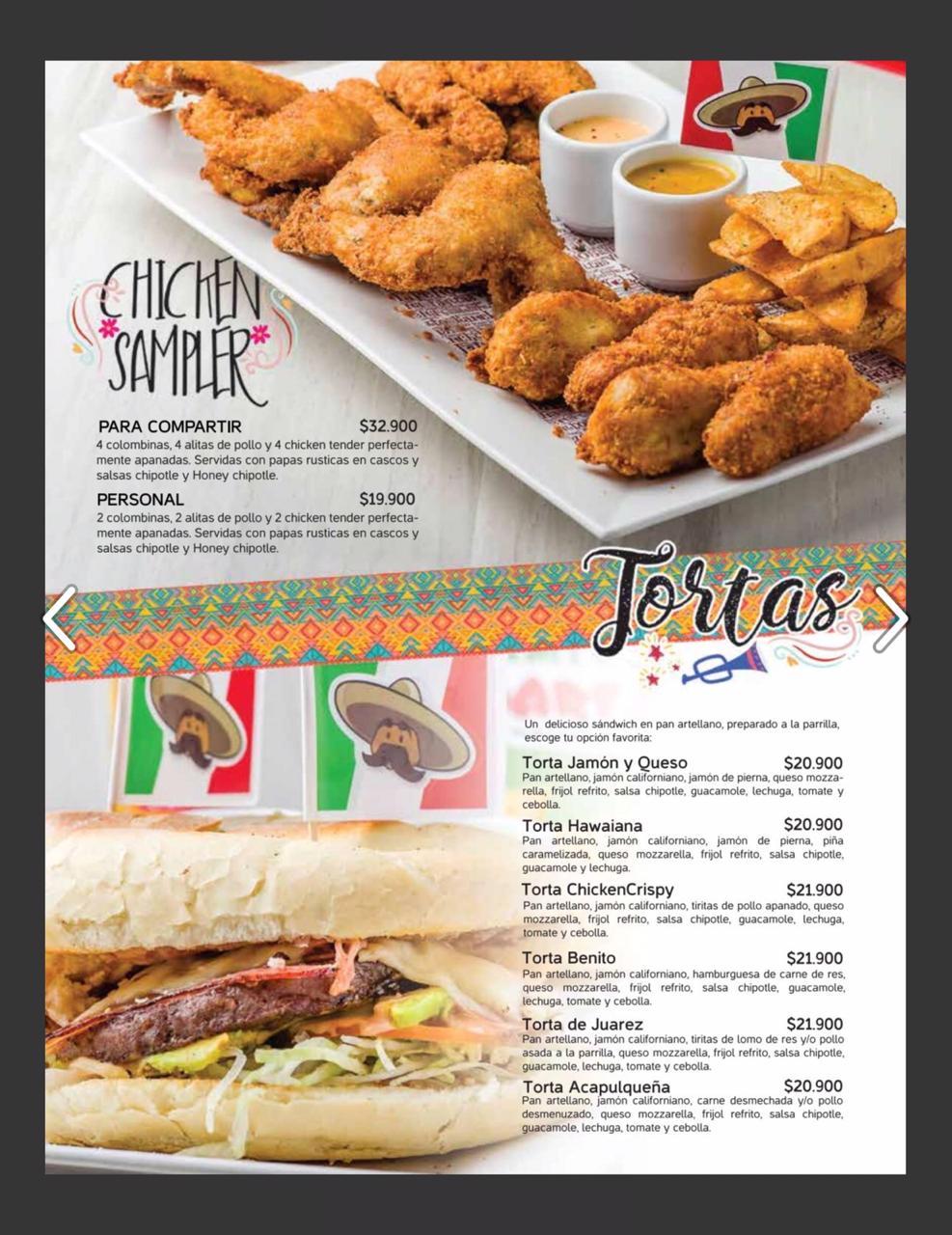 Carta del restaurante Benito Juárez TexMex & Margaritas 46