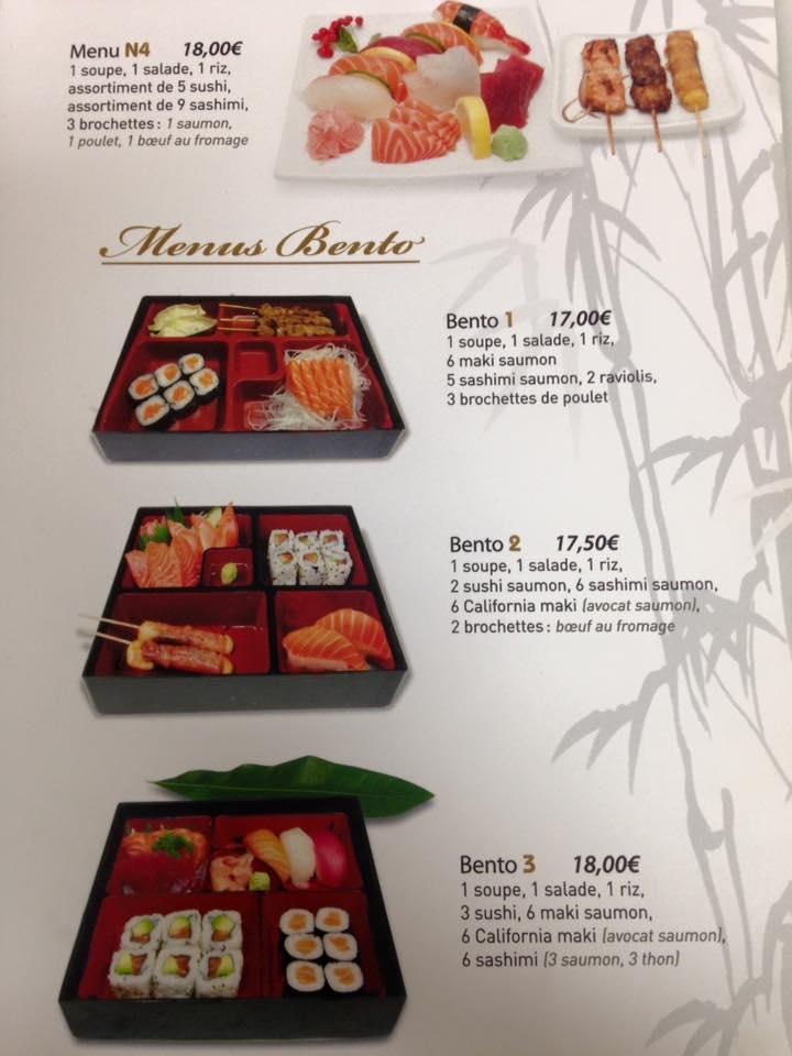 Menu de WAKOYA