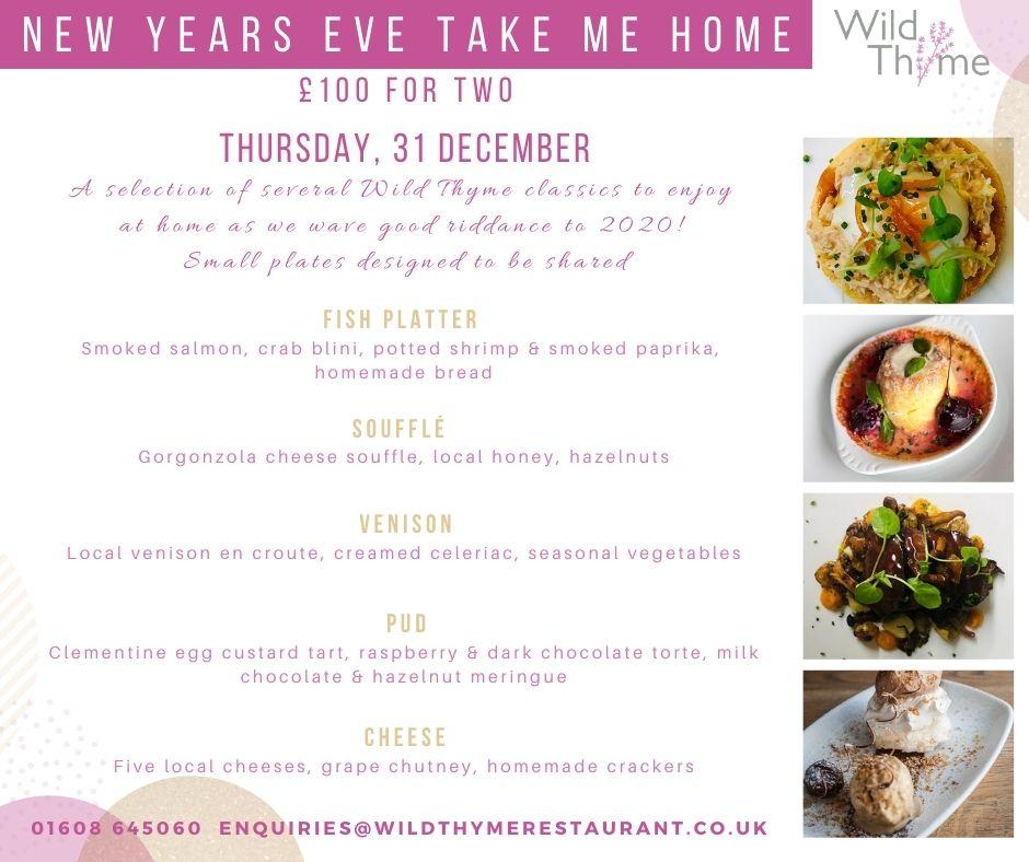 Menu at Wild Thyme Restaurant with Rooms, Chipping Norton