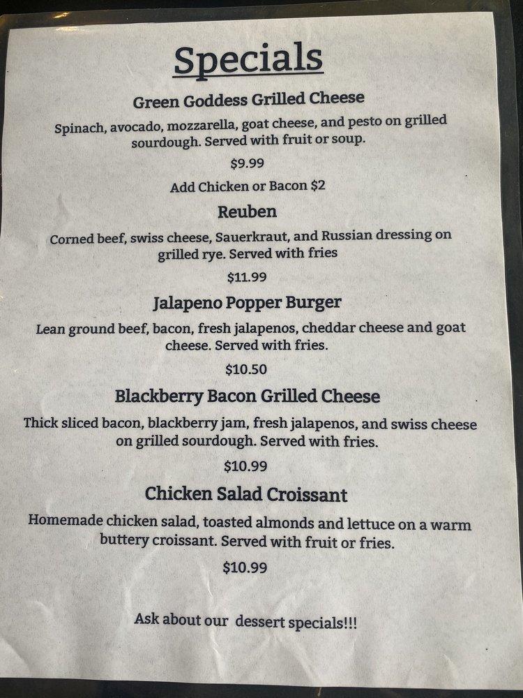 Menu at The Park House Kitchen + Bar, Siloam Springs