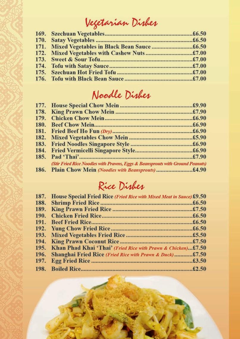 Menu At China City Oriental Restaurant Ombersley China City Restaurant