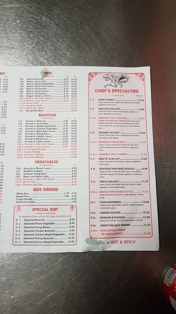 Menu at Bamboo Chinese Kitchen restaurant, Hackettstown, 915 County Rd 517