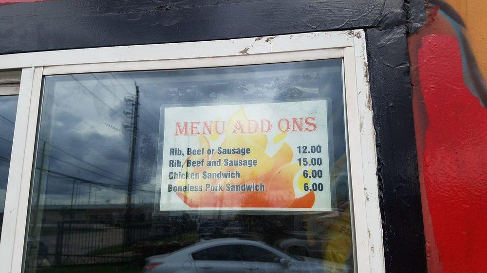 Blazin Bills Menu