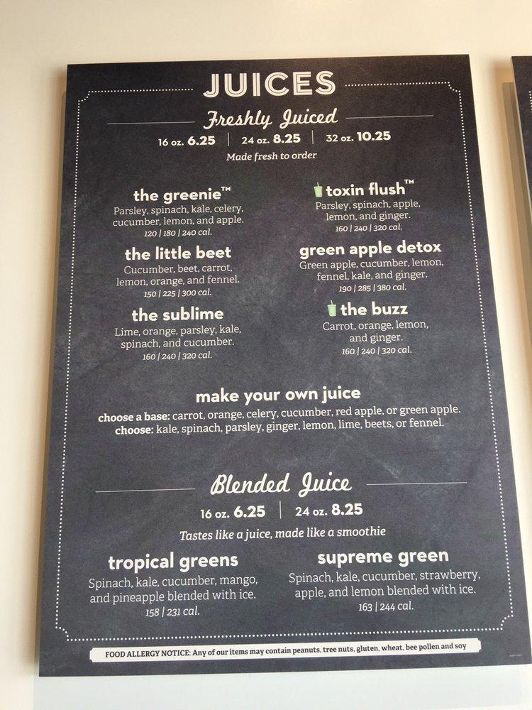 Menu At Nekter Juice Bar La Habra