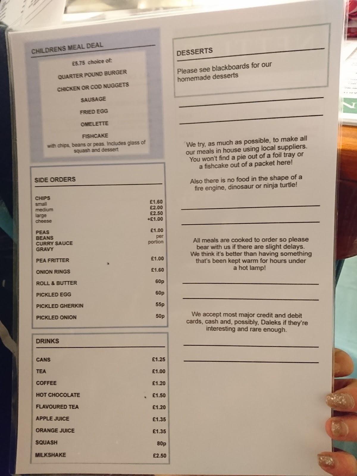 Menu at Nettles in Helston restaurant, Helston