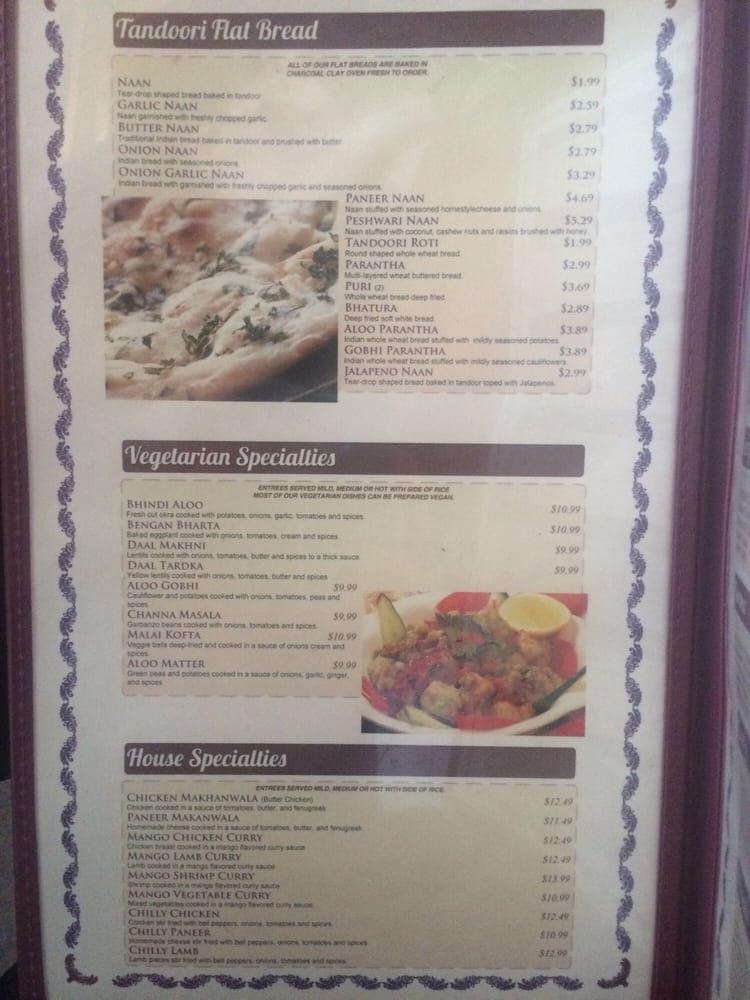 Menu at Sam's Indian Food & Pizza pizzeria, Joshua Tree