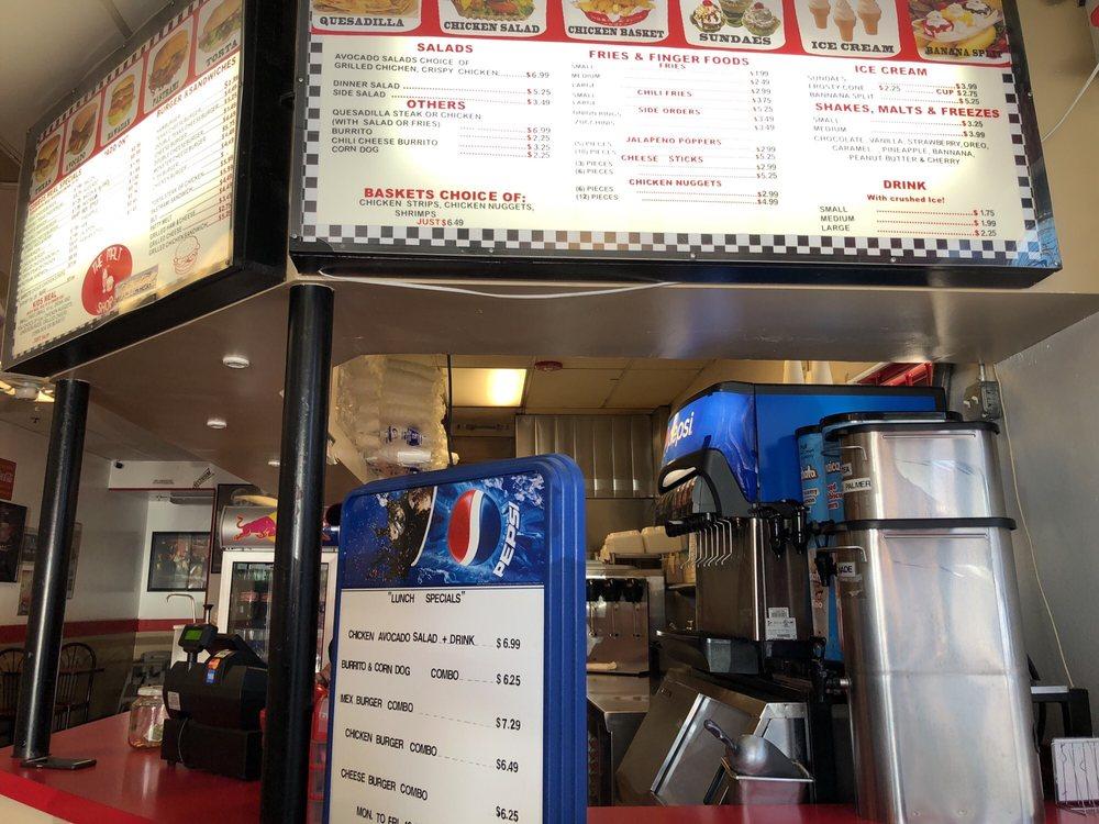 Menu at Malt Shop restaurant, Bakersfield