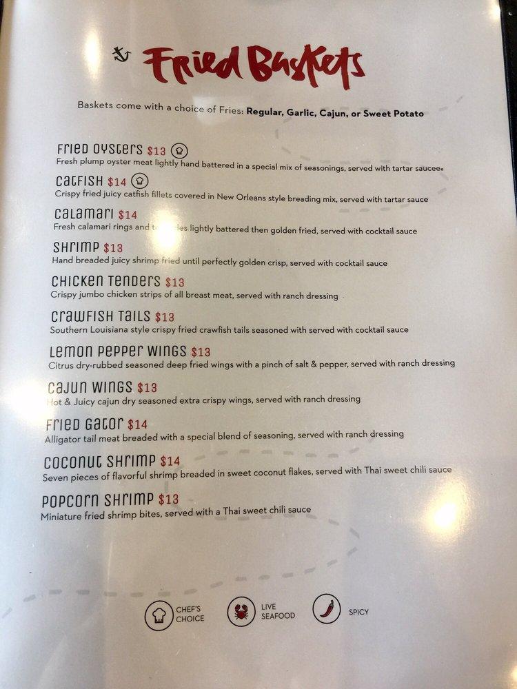 Menu at Kickin Kajun Kapolei restaurant, Kapolei