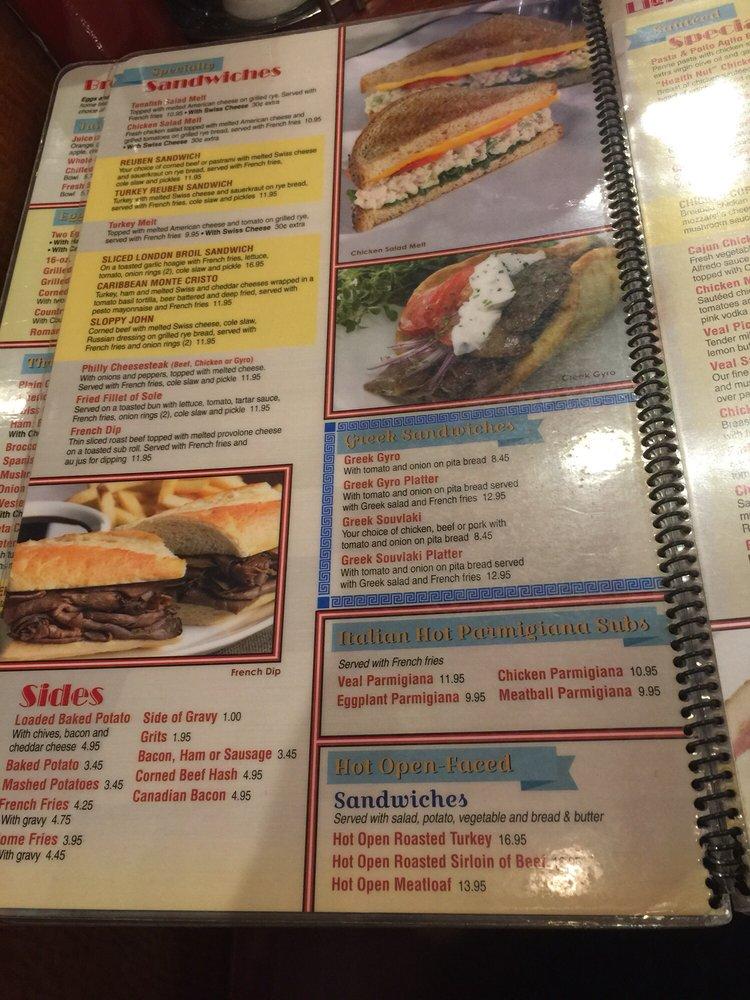 Menu at Marietta Diner restaurant, Marietta