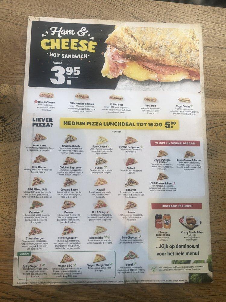 Menu de Domino's Pizza Almere Centrum