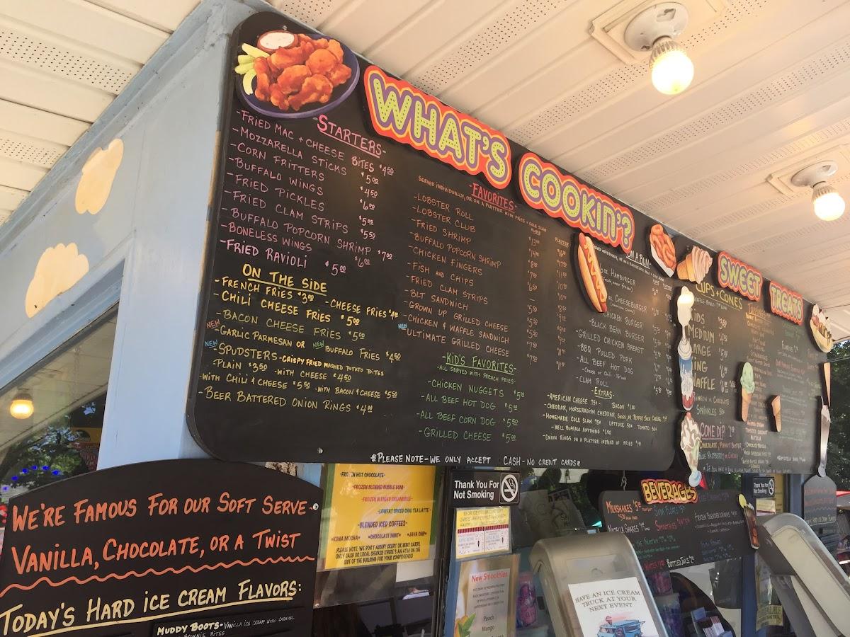 Menu at King Kone fast food, Katonah, 109 NY100