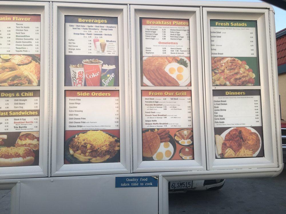 Menu at Louis Burgers II restaurant, Compton, Rosecrans Ave