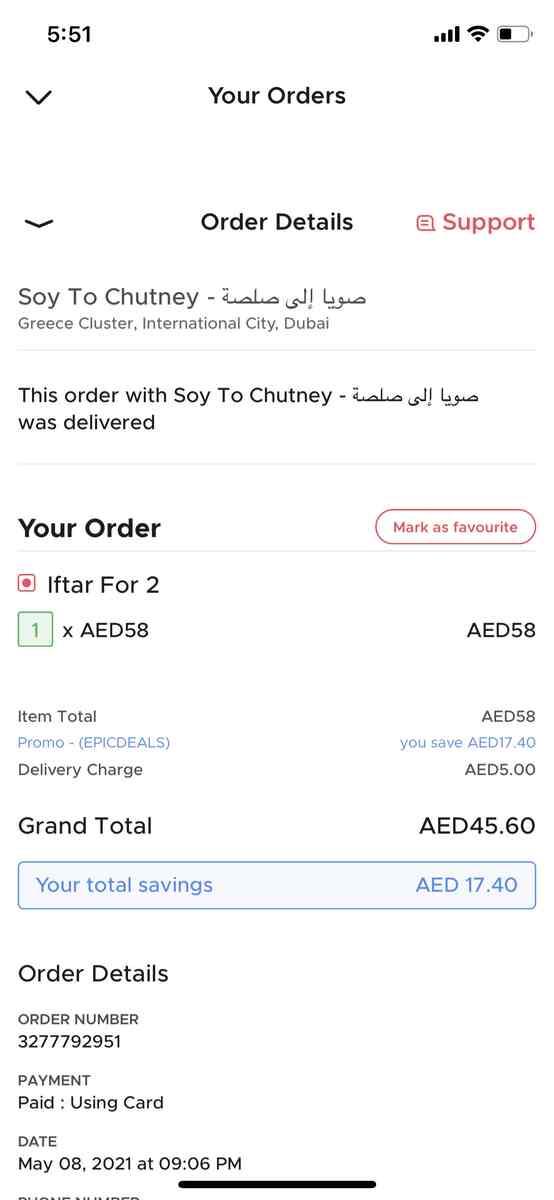 Menu at Soy to Chutney International City restaurant, Dubai