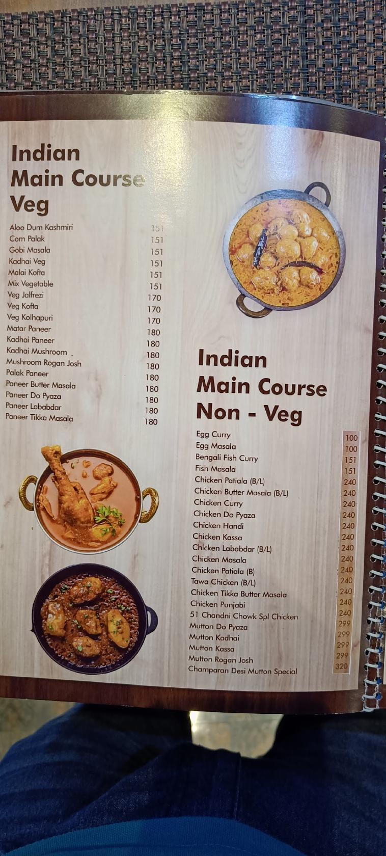 Menu At 51 Chandni Chowk Jamshedpur