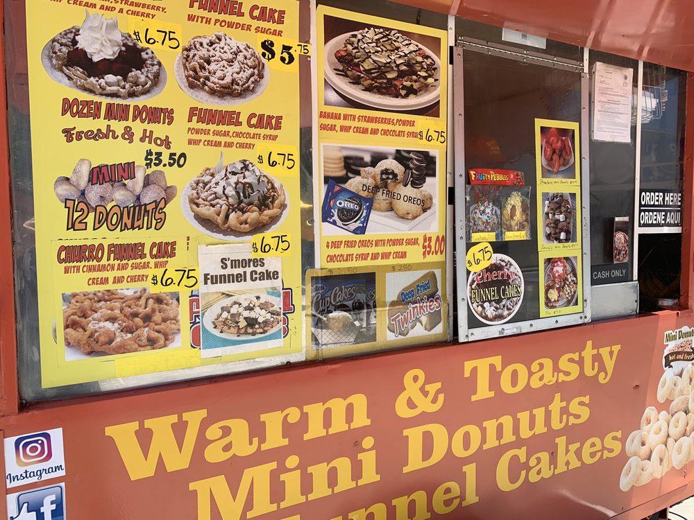 Menu at Warm & Toasty Mini Donuts & Funnel Cakes desserts, Bakersfield