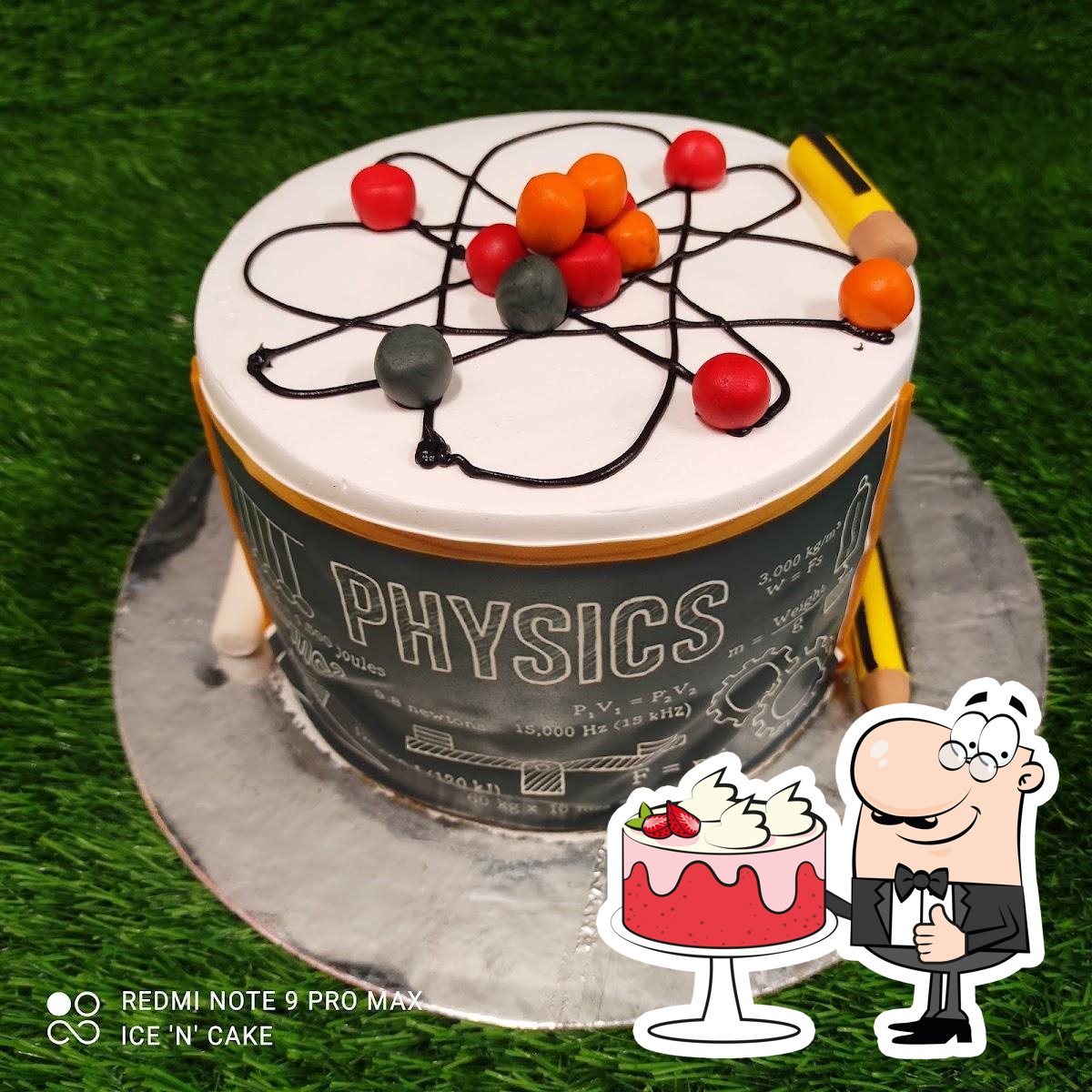 Einstein Cake For Engagement Party For A Physicist And Neurobiologist -  CakeCentral.com