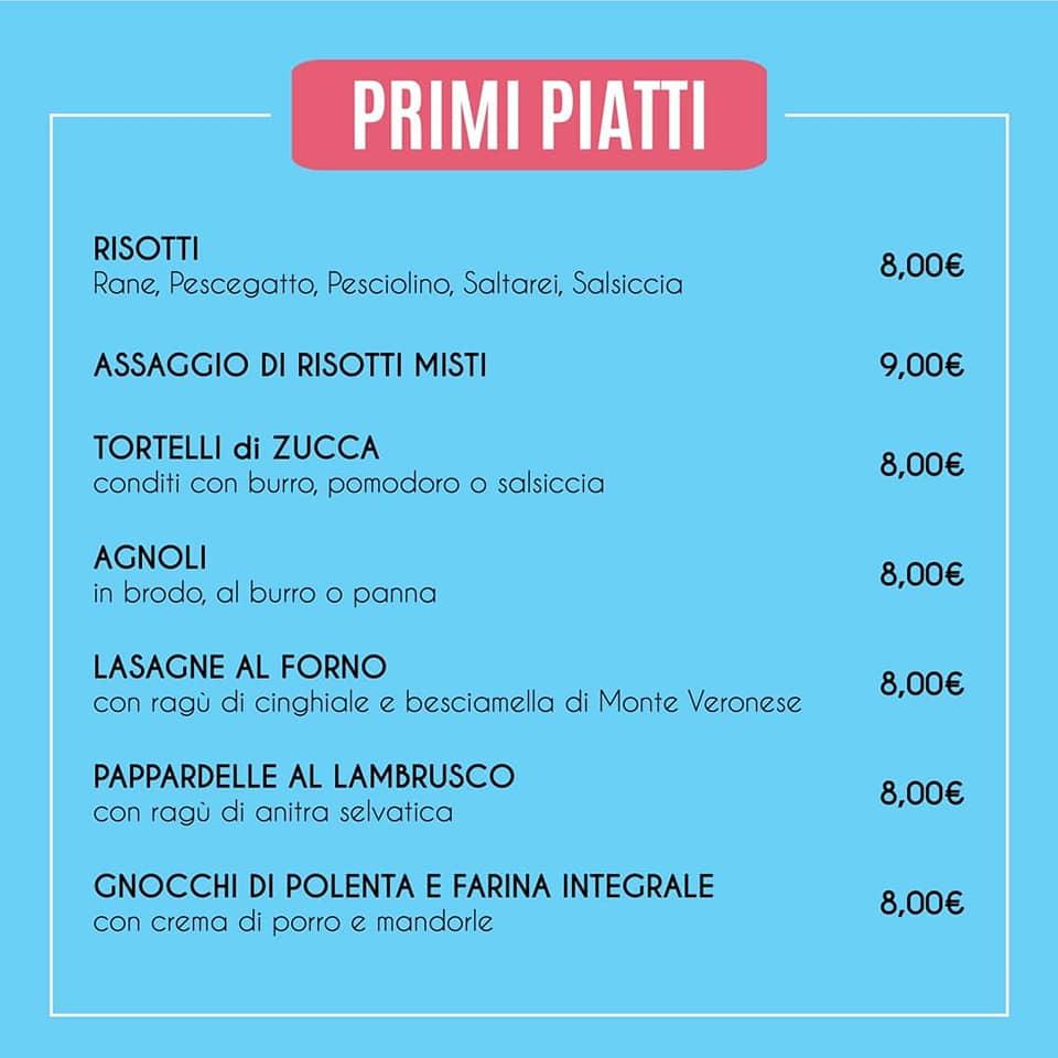 Menu da Trattoria Donatelli ristorante, Canedole