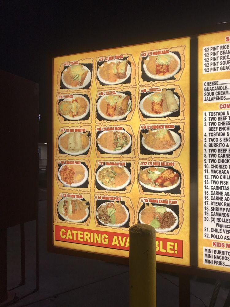 Menu at Alanberto's Mexican Restaurant, San Bernardino, 477 S E St