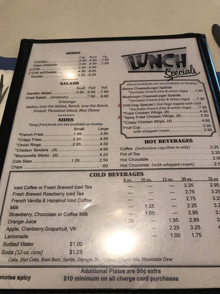 Menu at Breakfast Nook restaurant, Bellingham