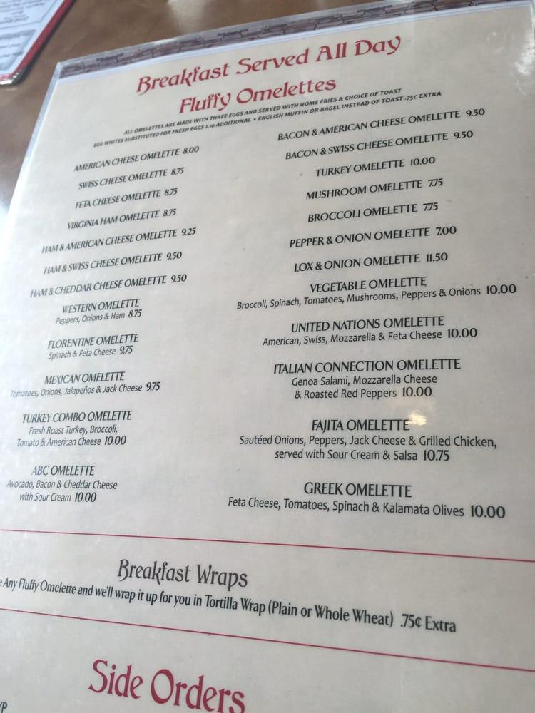 Menu at Suburban Diner restaurant, Paramus, 172 NJ17 North
