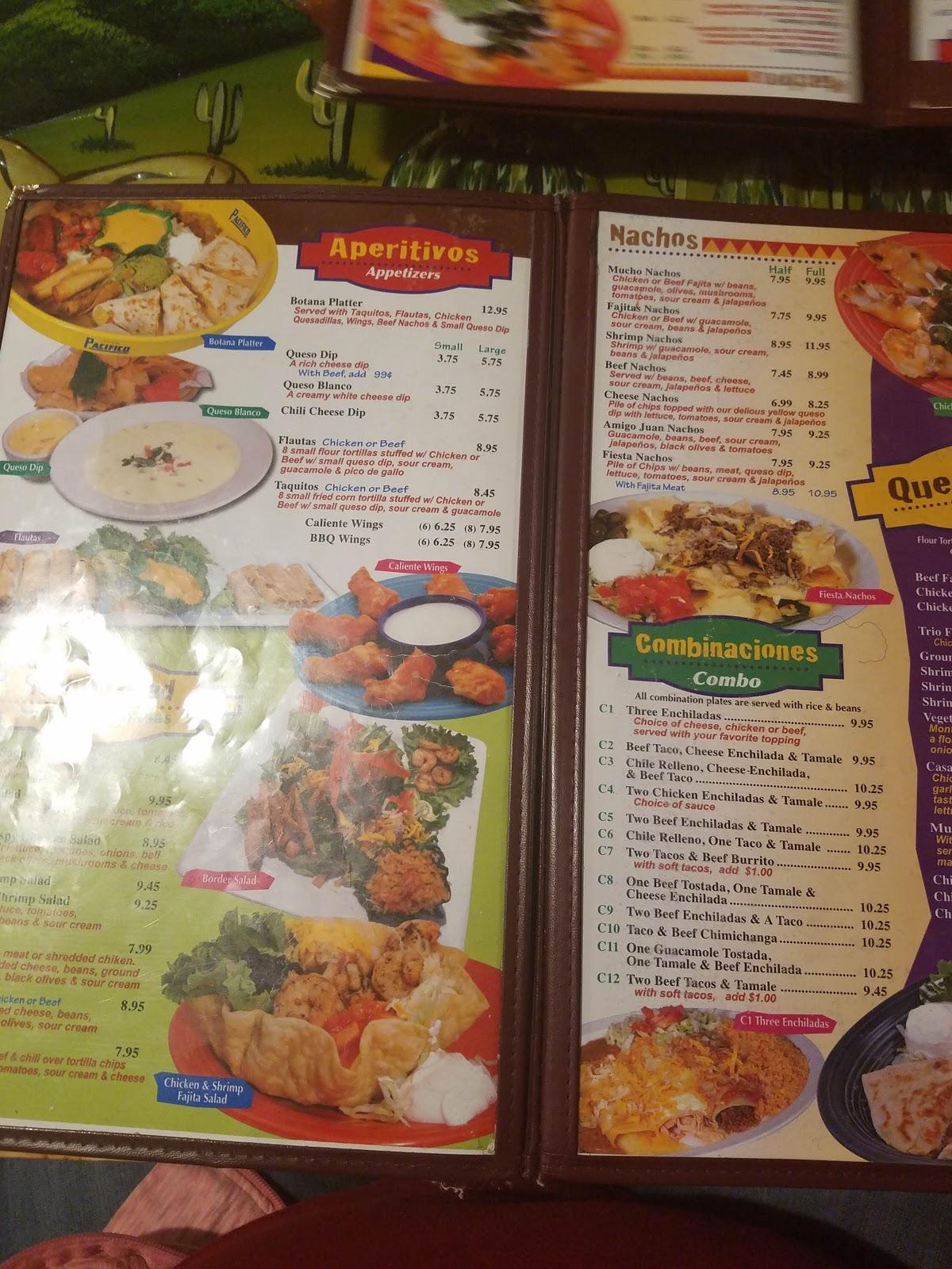 Menu at Amigo Juan restaurant, Texarkana, Morris Ln
