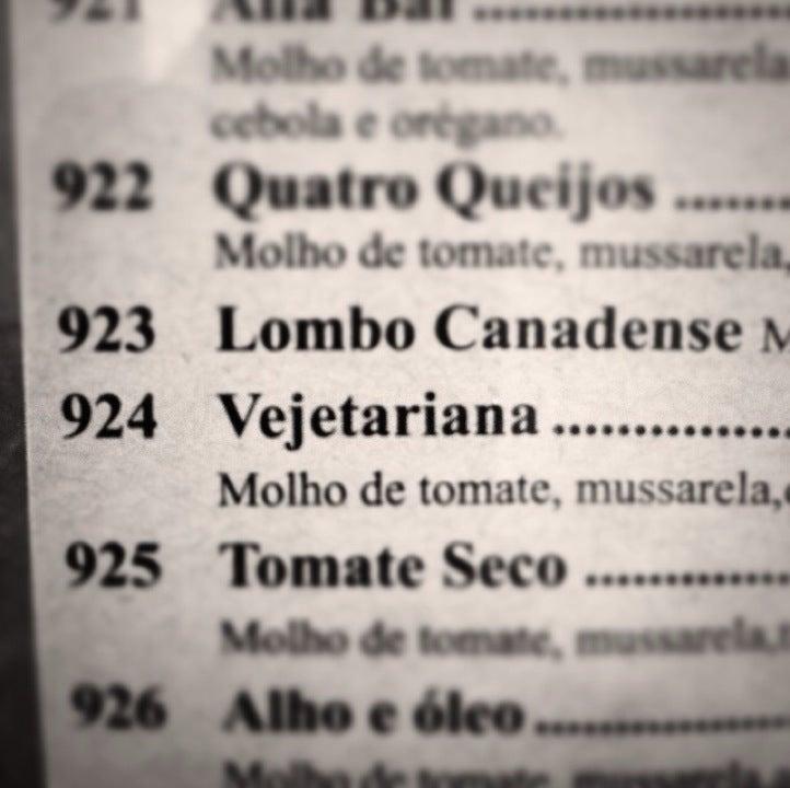 Alfa Bar cardápio