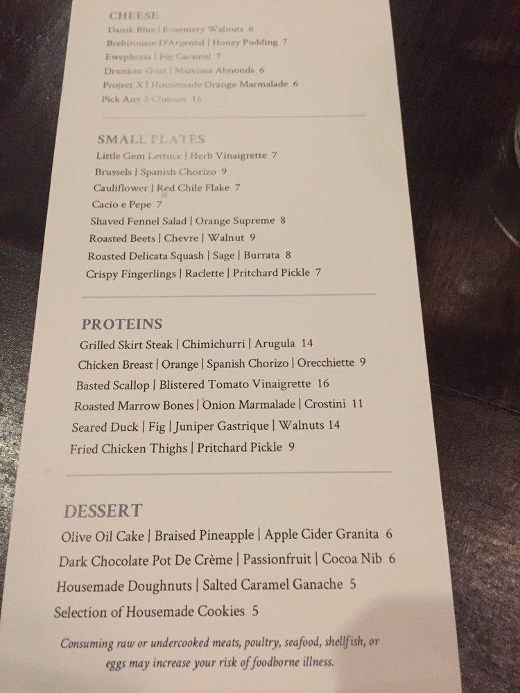 Menu at The Pritchard pub & bar, Oklahoma City