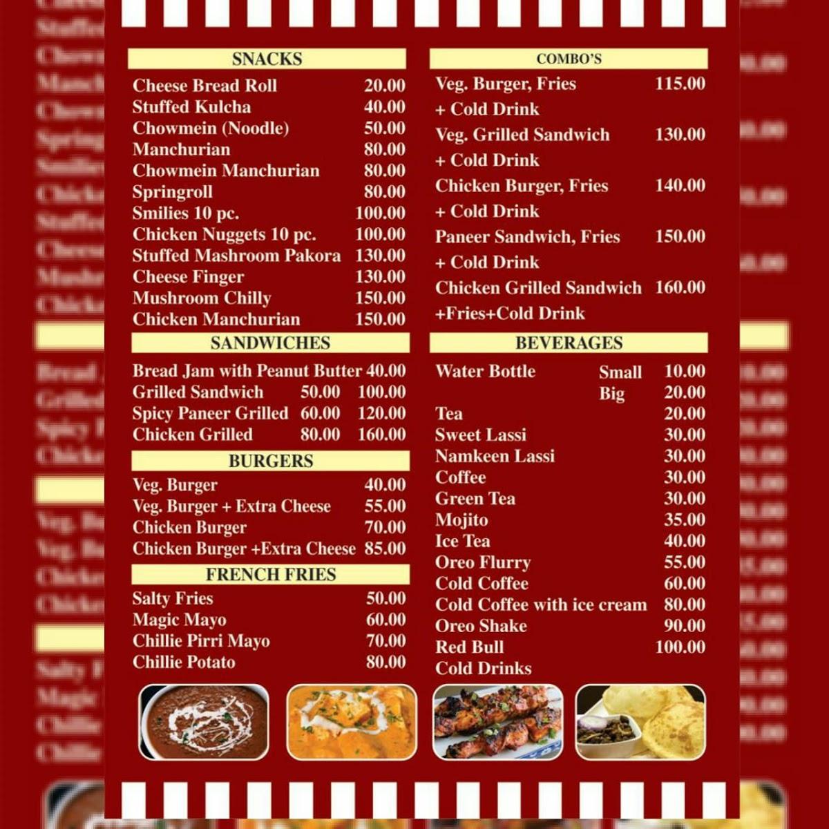 Menu at K.g.s cottage restaurant, Jalandhar