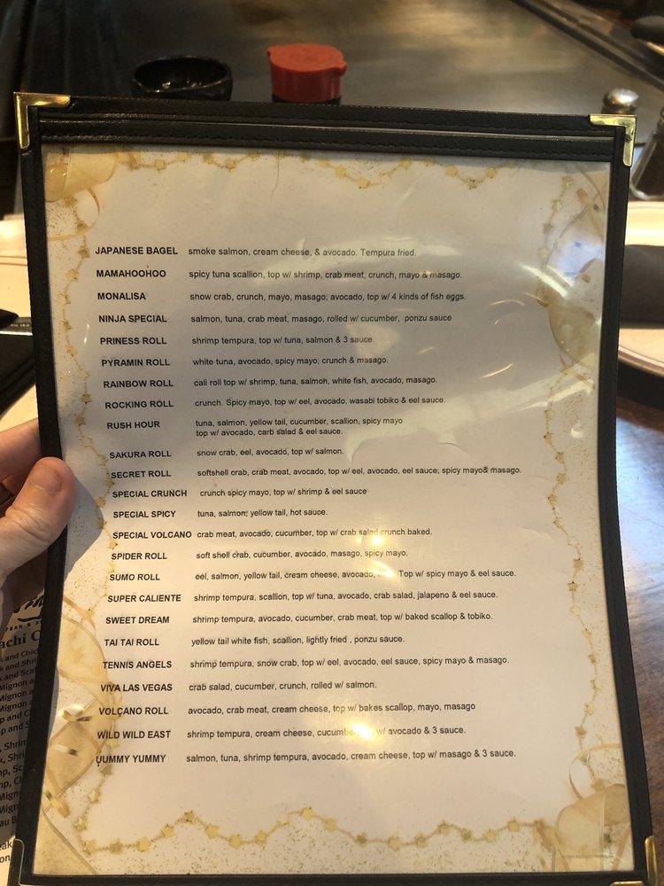 Menu at Ninja Steak and Sushi restaurant, Braselton, Old Winder Hwy