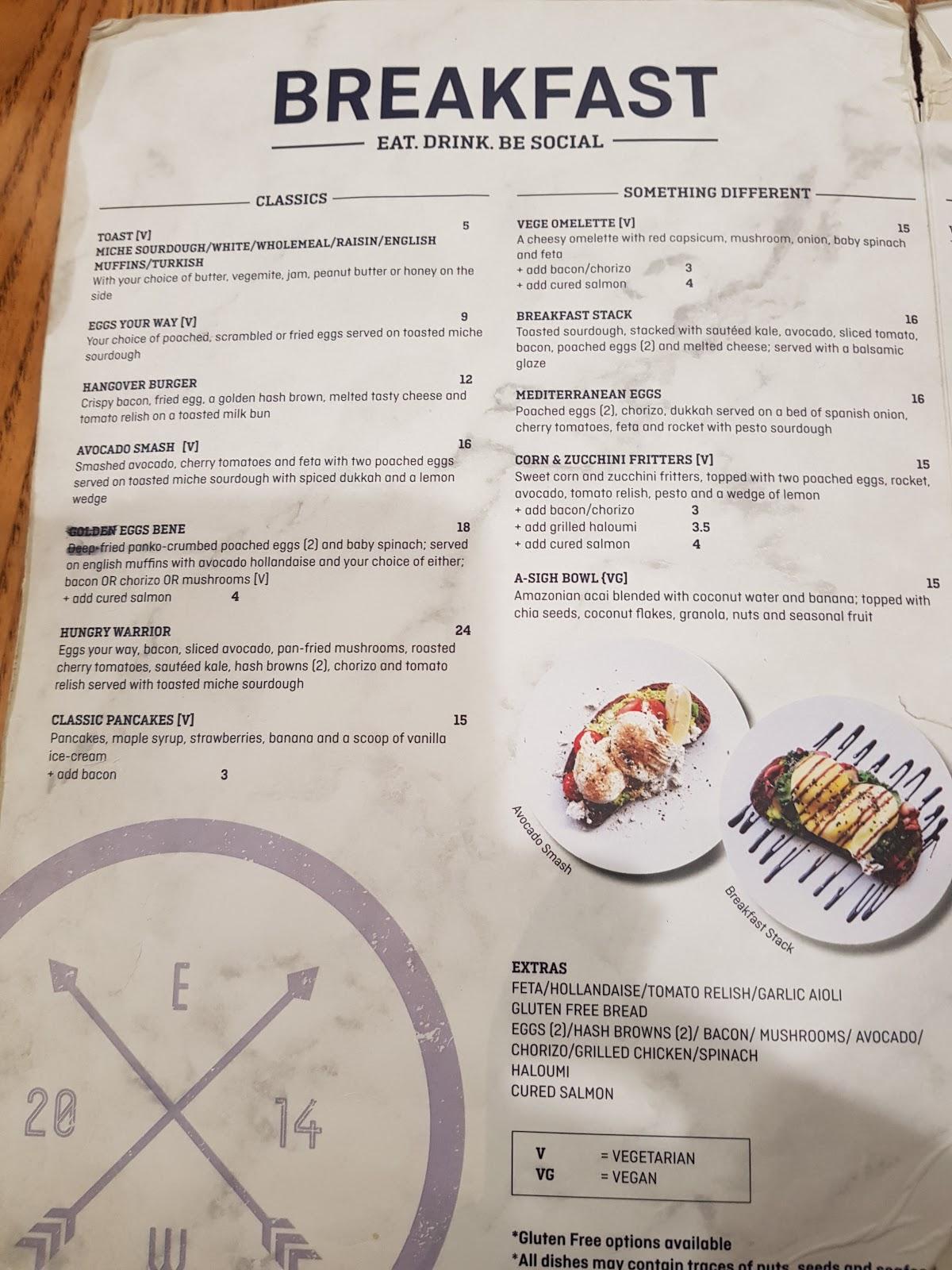 Menu at Espresso Warriors cafe, Lake Haven, 43 Lake Haven Dr