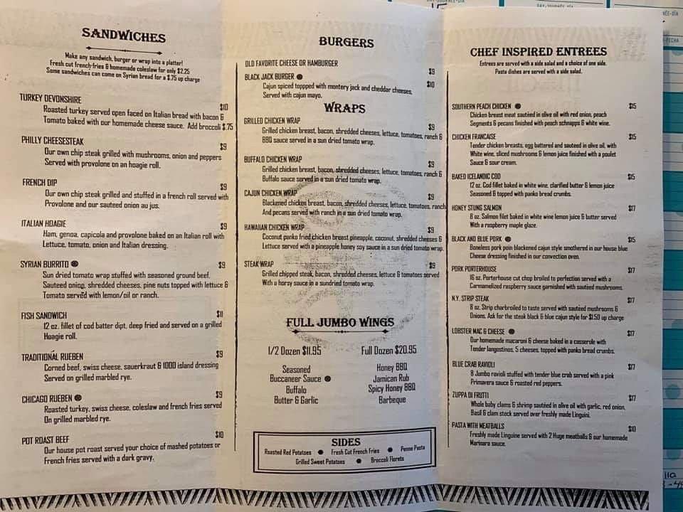 Menu at Mogie's Irish Pub, Lower Burrell