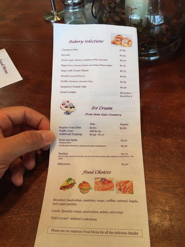 Menu at DC Coffee & Tea Co cafe, Mifflinburg