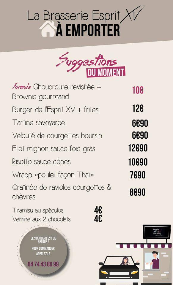 Menu de Chez Gilou