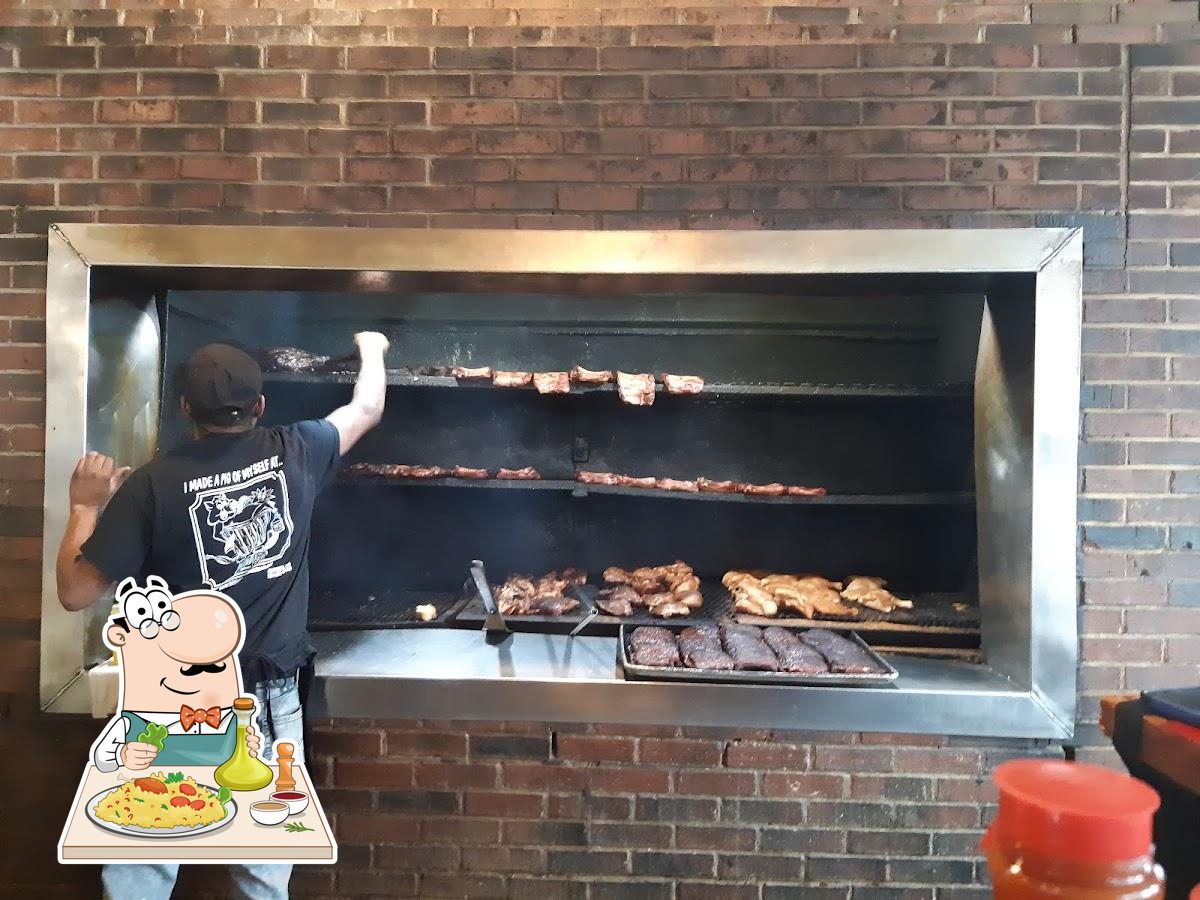 BBQ oven at work - Picture of Hillbilly's Barbeque & Steaks, Lowell -  Tripadvisor