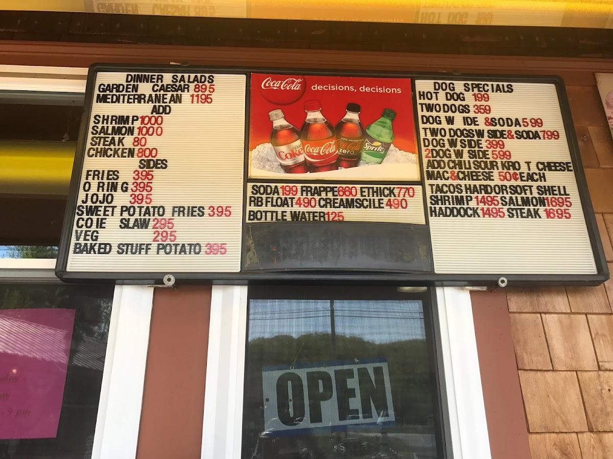 Menu at Little Anthony's Seafood Emprm pub & bar, Winchendon