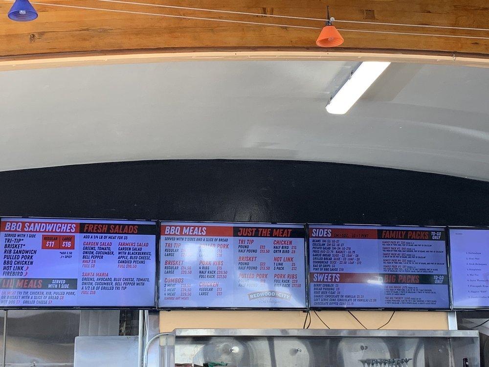 Menu at Redwood City Barbeque, Redwood City