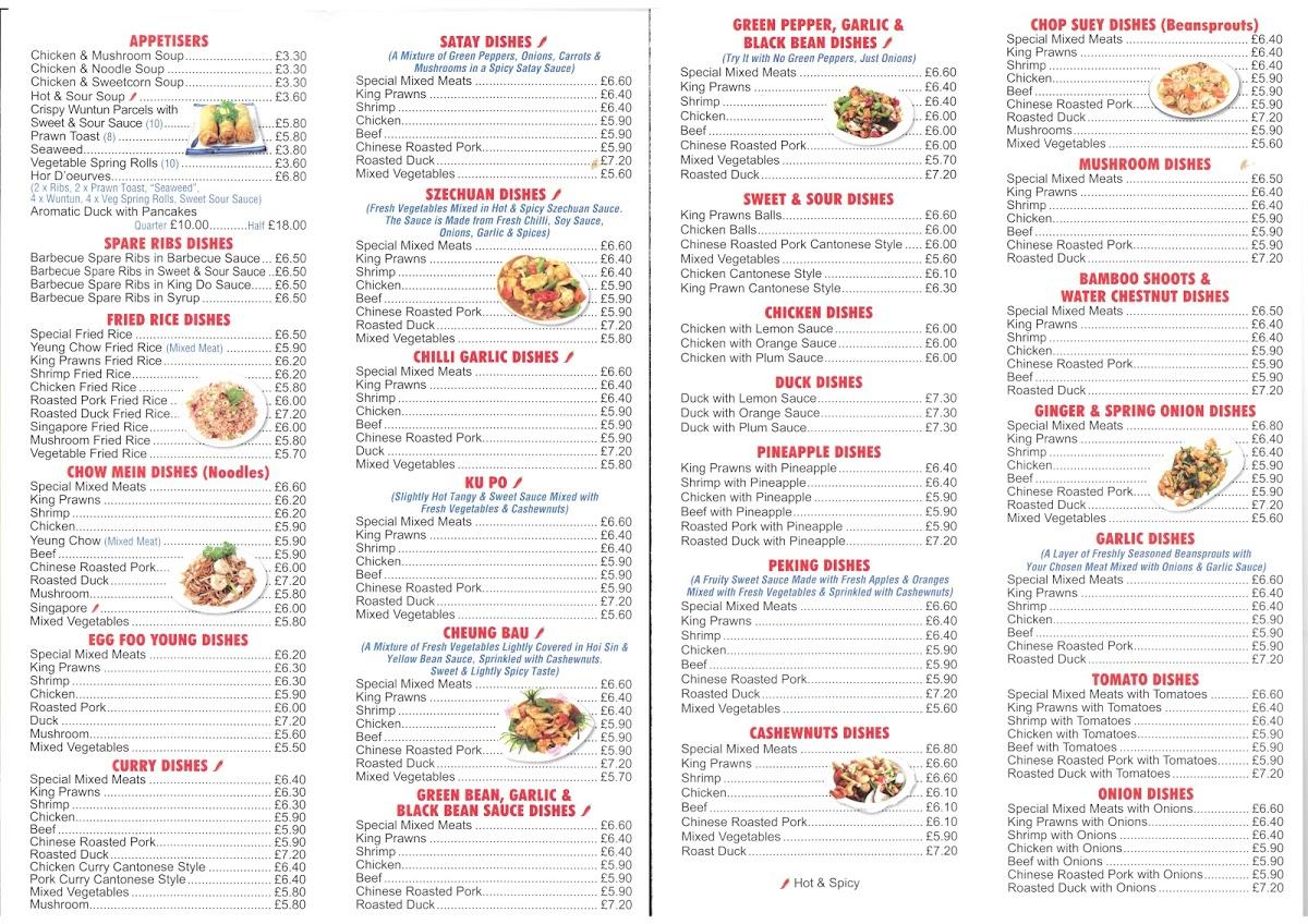 Menu at Golden Hill Welton restaurant, Welton