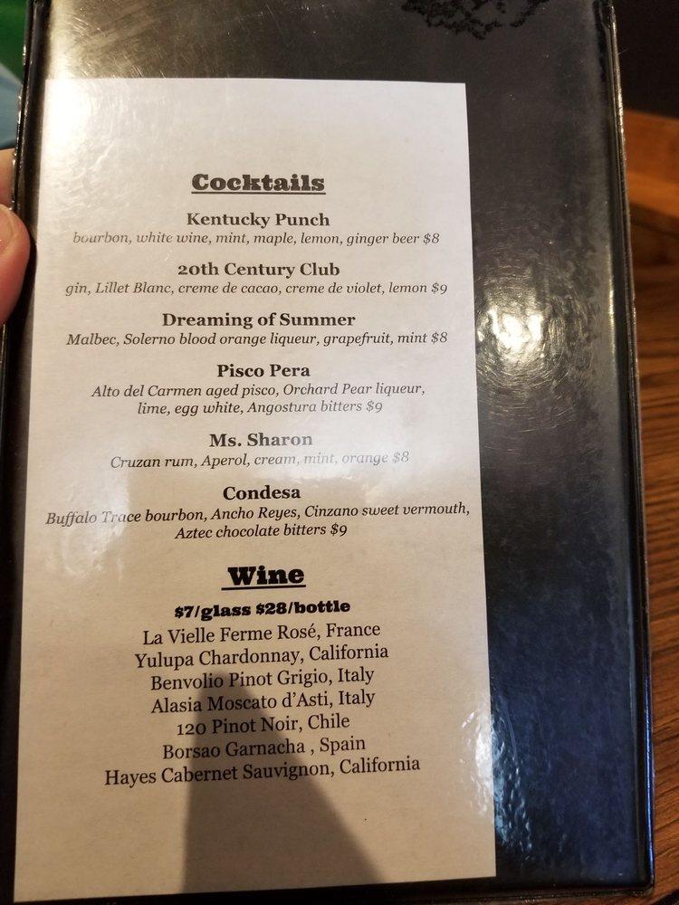 Carta del pub y bar The Map Room, Cedar Rapids