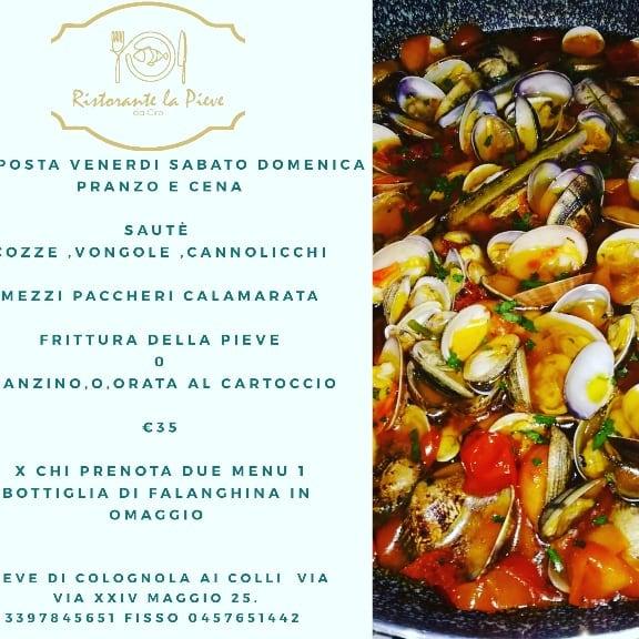 Menu da Ristorante la pieve da Ciro Colognola Ai Colli