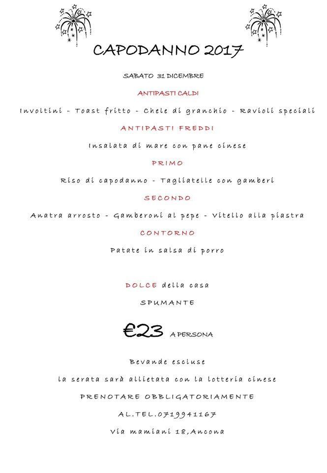 Menu di Ristorante Cinese e Orientale 