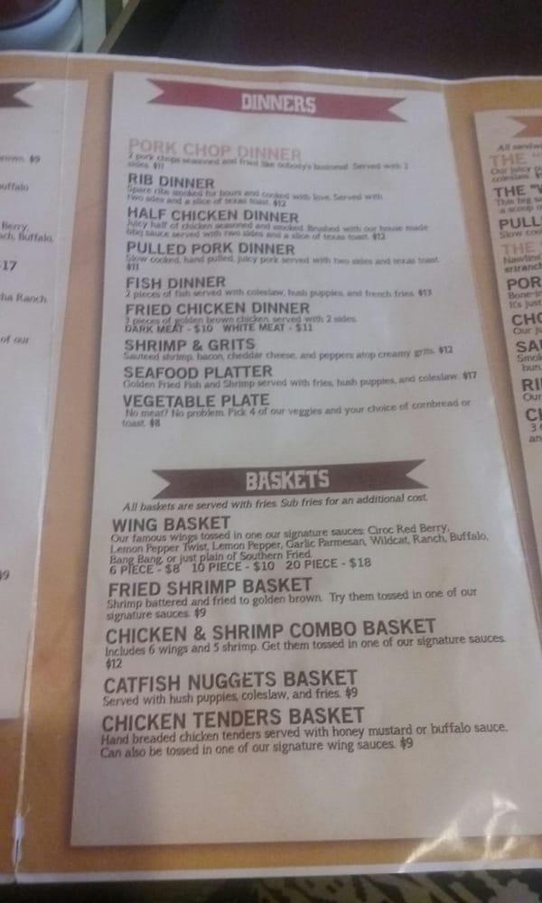 Menu at BIG NICK'S BBQ, Valdosta
