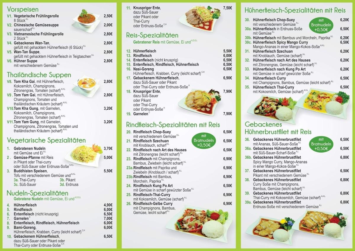 Speisekarte von Mai Linh asia food restaurant, Bremen