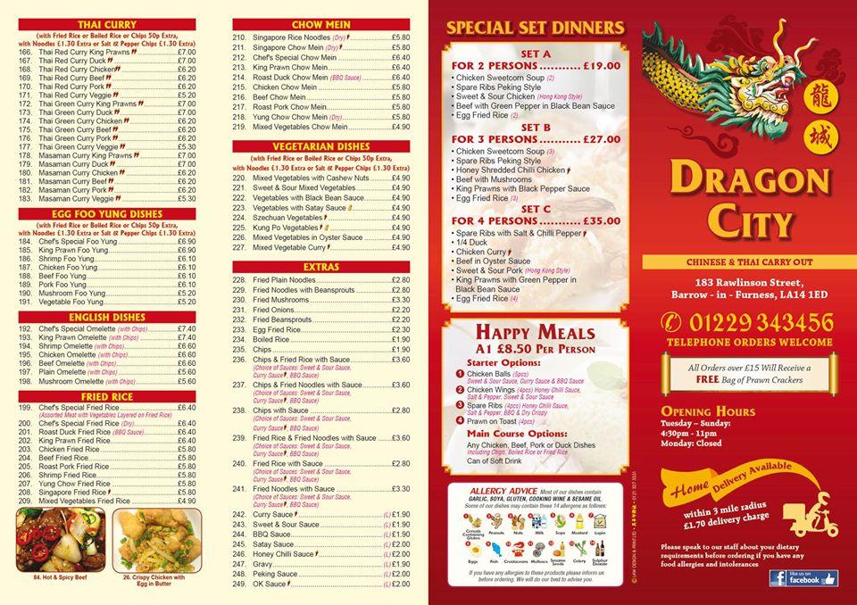 dragon city menu oviedo
