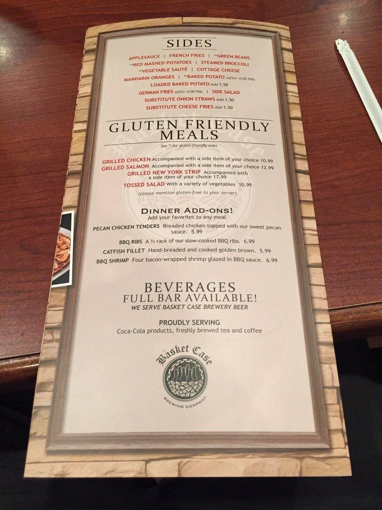 Menu at The Mill House Restaurant, Jasper
